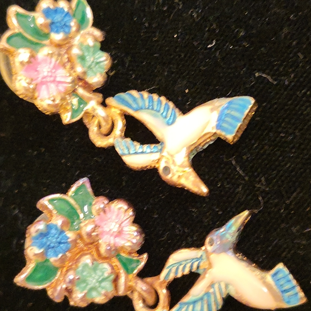 Humming bird earrings